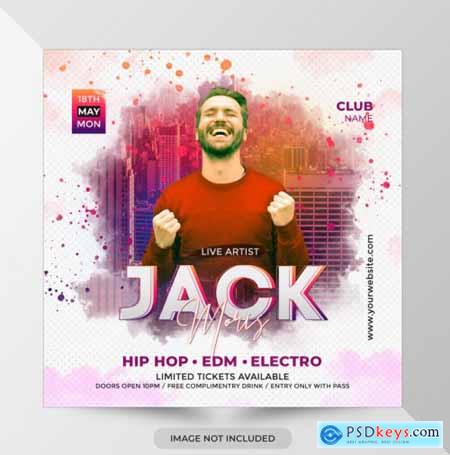 Dj party flyer template207