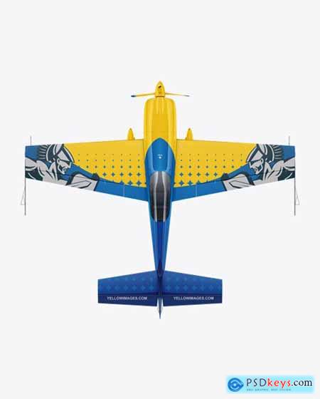 Sport Airplane Mockup - Top View 56259