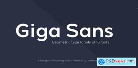 Giga Sans Complete Family