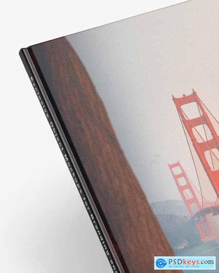 Hardcover Book w- Fabric Cover Mockup 56439