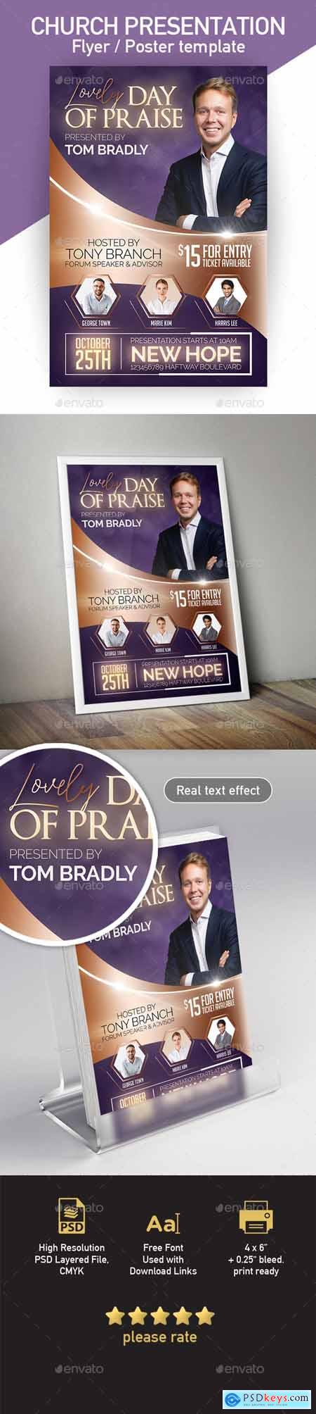 Church Flyer or Poster 4x6 Template 25064341