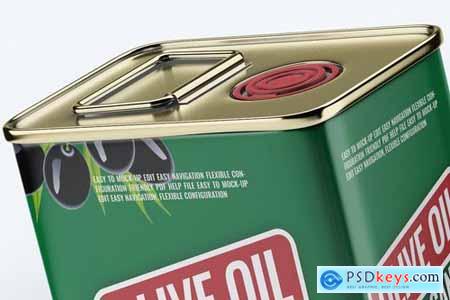 Tin Can Olive Oil Mock-Up