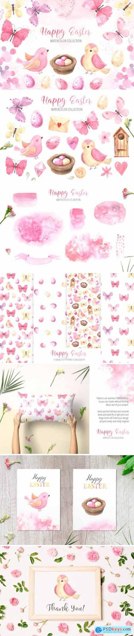 Watercolor Happy Easter Collection 3551847