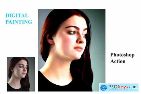 Digital Painting Photoshop Action 4557382