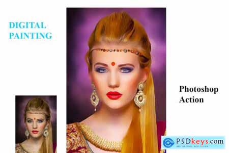 Digital Painting Photoshop Action 4557382