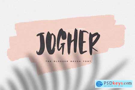 Jogher - The Blogger Brush Font