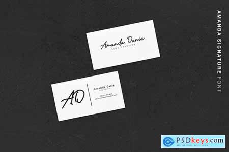 Amanda - Signature Monoline Font 3626291