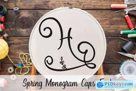 Spring - Monogram Caps Font