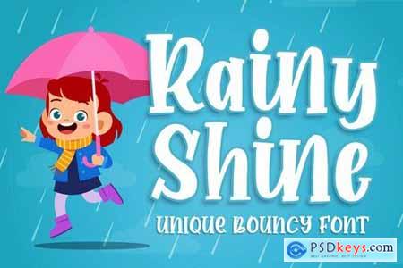 Rainy Shine - Unique Bouncy Font