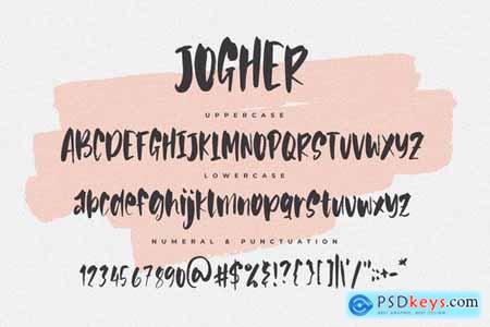 Jogher - The Blogger Brush Font