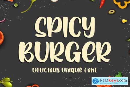 Spicy Burger - Delicious Unique Font