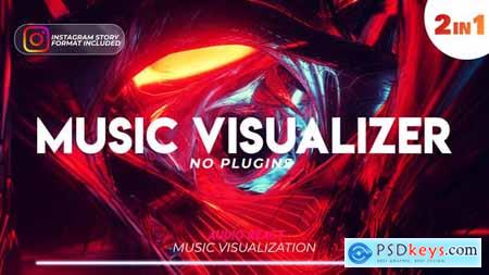 Music Visualizer Tunnel with Audio Spectrum 25505054