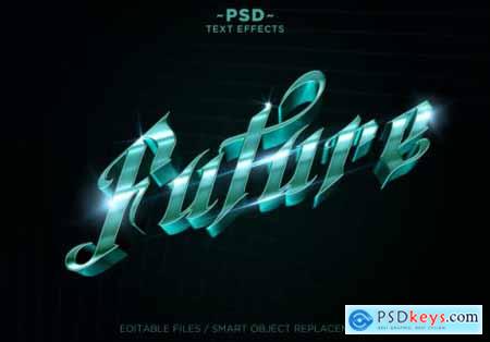 3d future style effects editable text