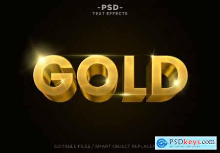 3d gold style 4 effects editable text
