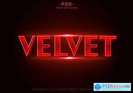3d red velvet effects editable