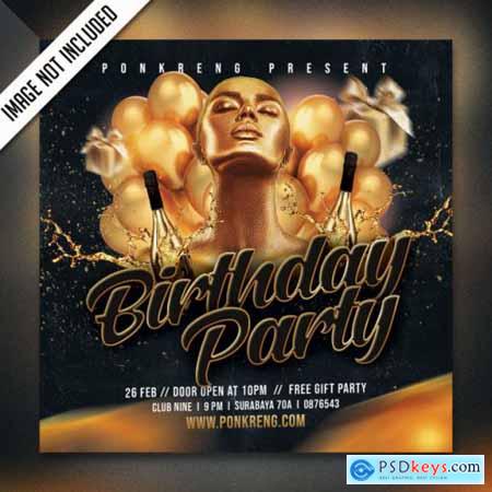 Night party flyer psd
