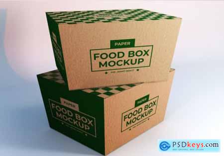 Realistic stacking food box packaging