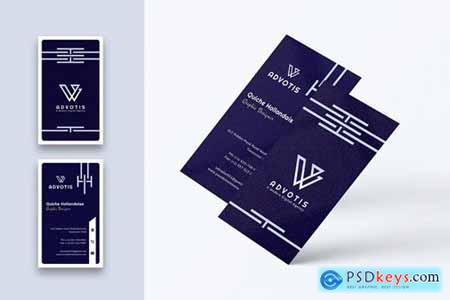 Designer Business Card Template-Vertical