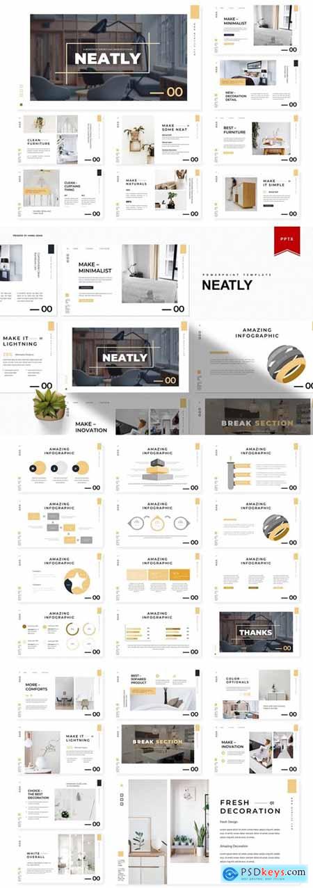 Neatly Powerpoint, Keynote and Google Slides Templates