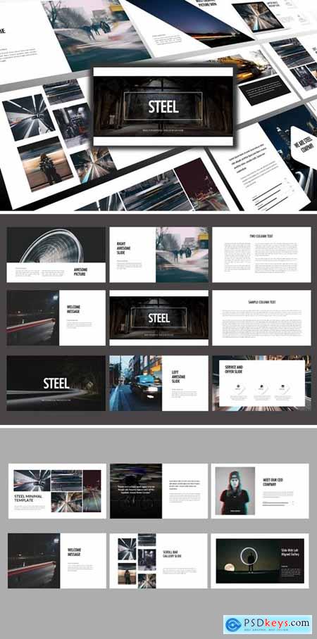Steel - Business Powerpoint, Keynote and Google Slides Templates