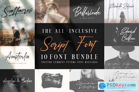 Handwritten-Script Font Bundle 4513030