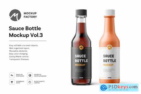 Sauce Bottle Mockup Vol.3 4585215