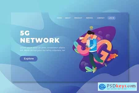 5G Network - PSD and AI Web Template