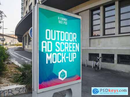 Outdoor Ad Screen MockUps 11 (v.1) 4581594
