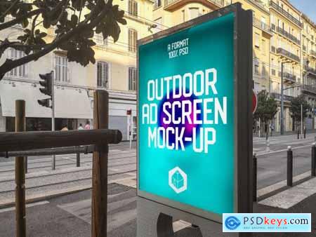 Outdoor Ad Screen MockUps 11 (v.2) 4581652