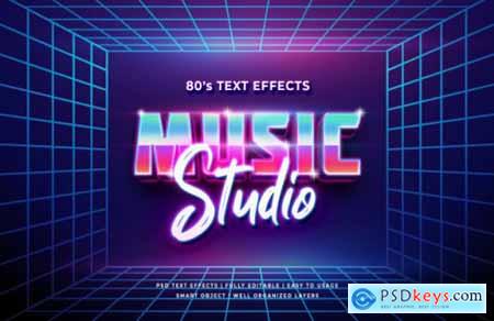 Retro 3d text style effect