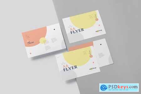 A6 Single Page Flyer Mockups