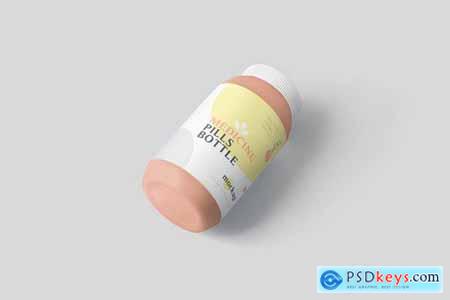 Plastic Medicine Pills Bottle Mockups