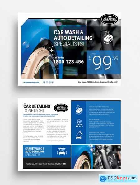 Blue and White Flyer Layout 330835452