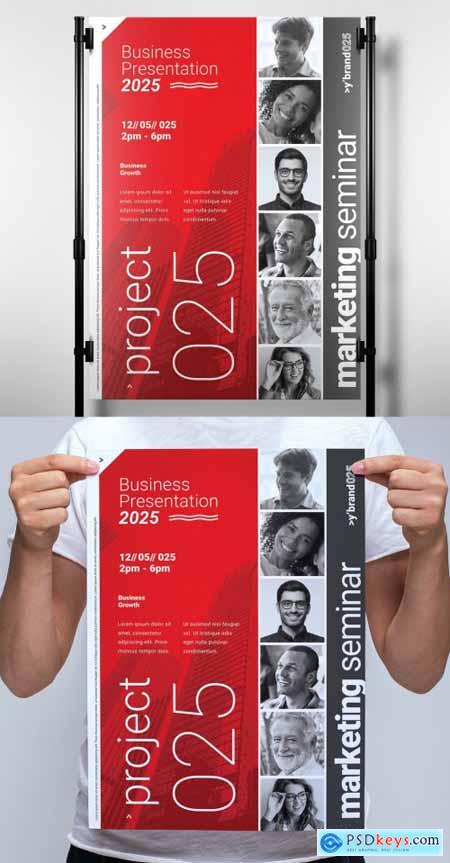 Modern Business Poster with Swiss Design Style 330835701