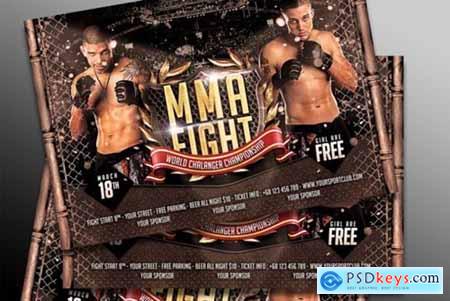 MMA Fighting Flyer Template #3
