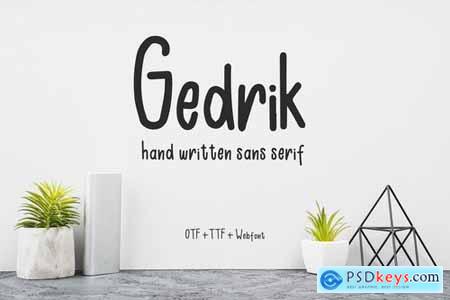 Gedrik - Handwritten Sans Serif