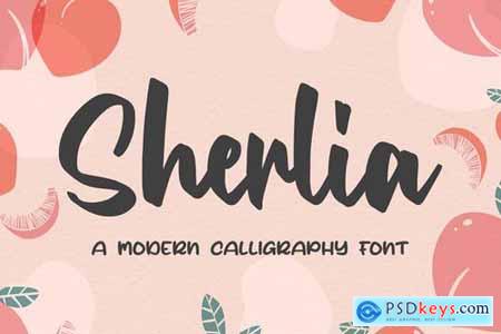 Sherlia - a Modern Calligraphy Font 4689546