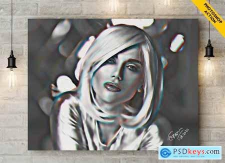 3D Painting Photoshop Action 4519697