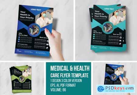Creative Medical flyer Template 4686308