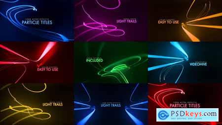 Particle Titles Light Trails for After Effects 25587013