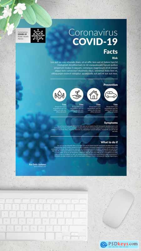 Poster Layout with Coronavirus Information 331311568