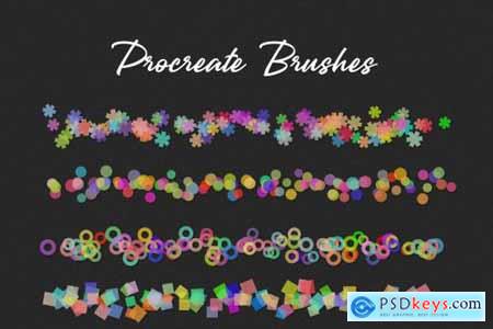 Confetti & Glitter Procreate Brushes 4523593