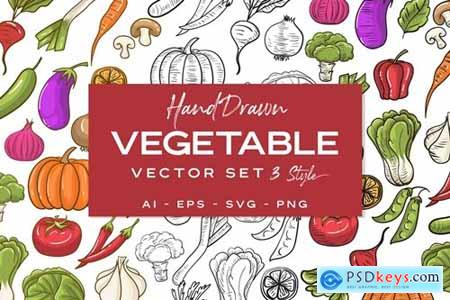 Vegetable Handdrawn