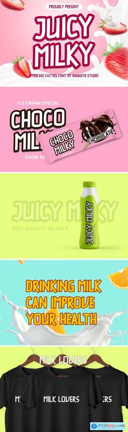 Juicy Milky Font