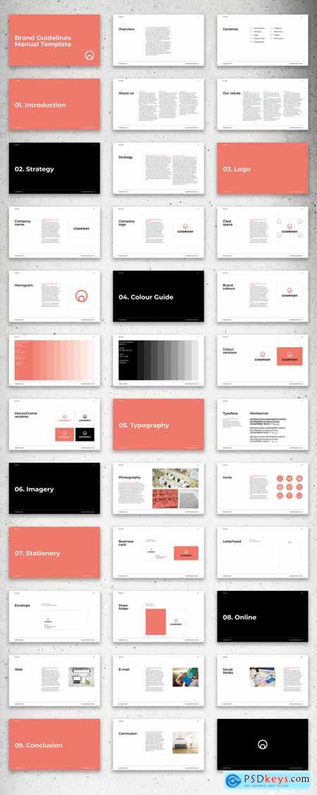 Coral Red Presentation Layout 331505018
