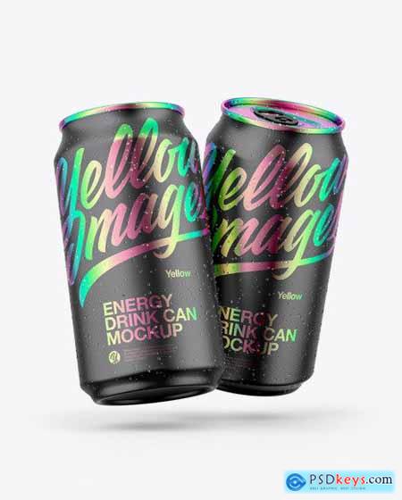 Two Matte Cans Mockup 56292