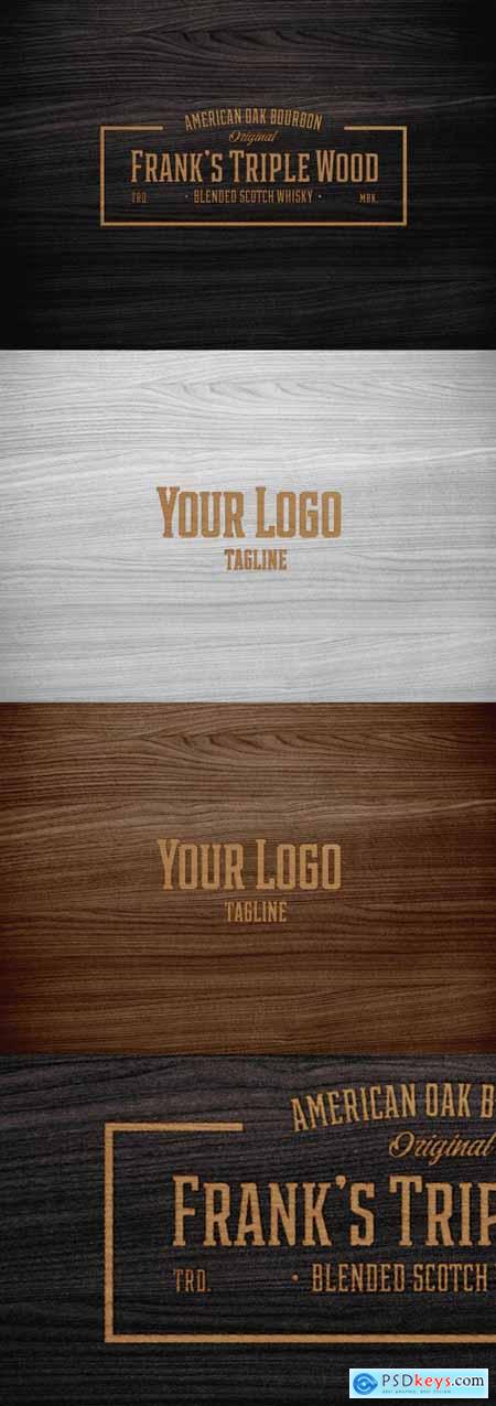 Engraved Wood Branding Effect 331495579