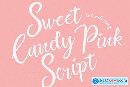Sweet Candy Pink Script (2 layered) 4601024