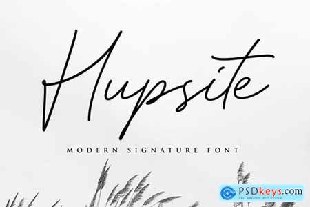 Hupsite Signature Font