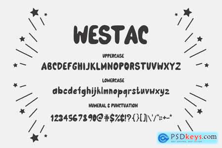 Westac - A Cute Hand Drawn Font